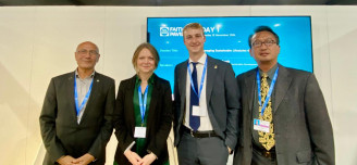 Dicky and fellow panelists at COP29