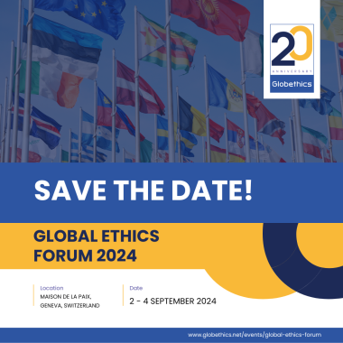 Save the date: Global Ethics Forum
