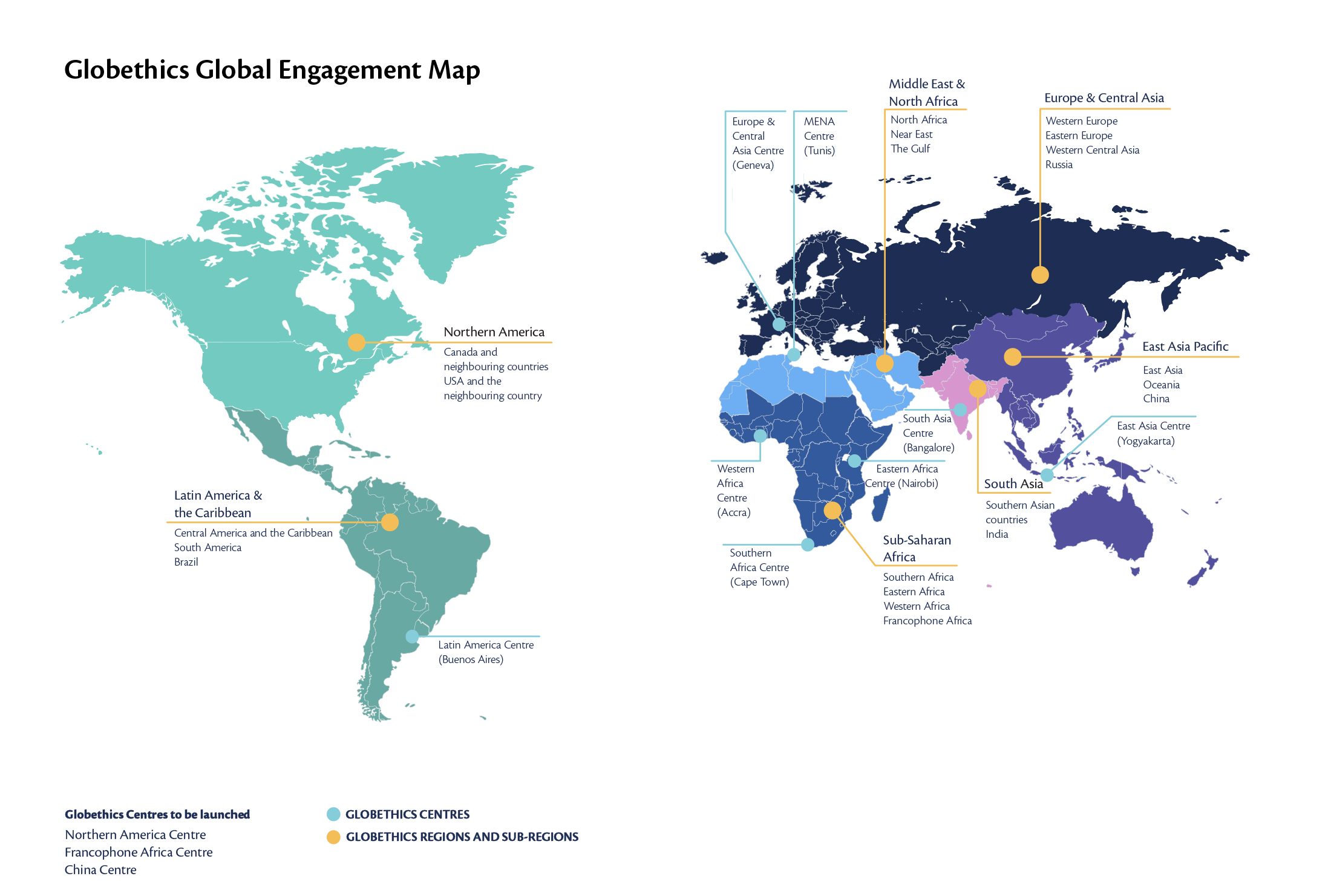 Globethics global engagement map