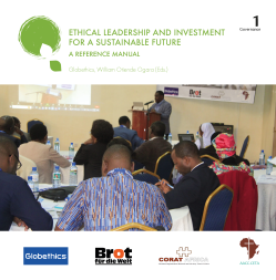 Ethical Leadership and Investment for a Sustainable Future cover front