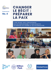 Changer le récit préparer la paix couverture avant